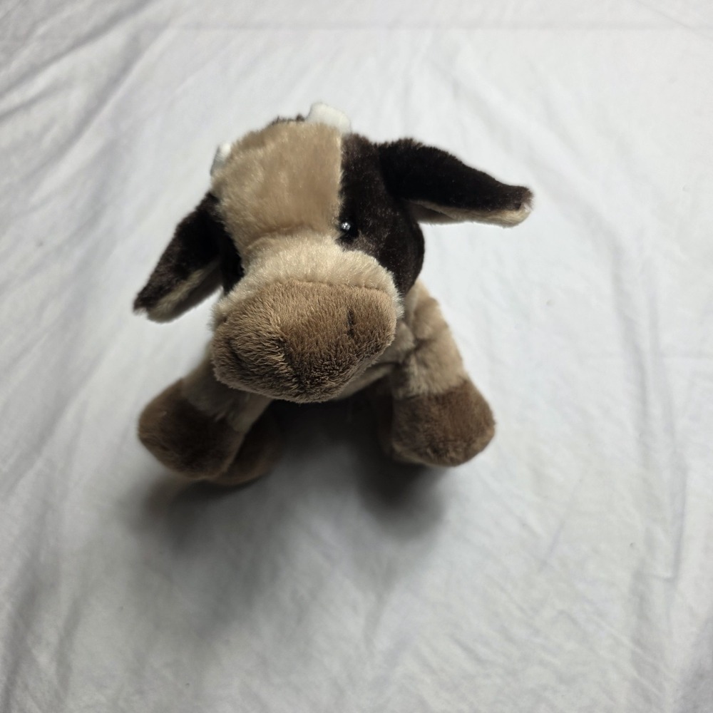 Webkinz Brown Cow HM197 Retired Ganz Plush Stuffed Animal No Code Brown Tan
